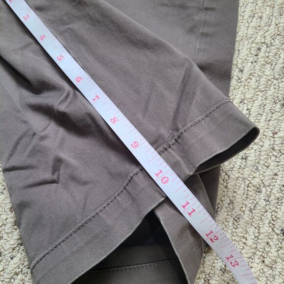 Banana Republic Womens Bermuda Short Size 4 Gray Chino Summer Neutral Stretch - Picture 8 of 9